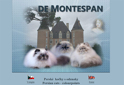 de Montespan - perské kočky s odznaky (colourpoint)